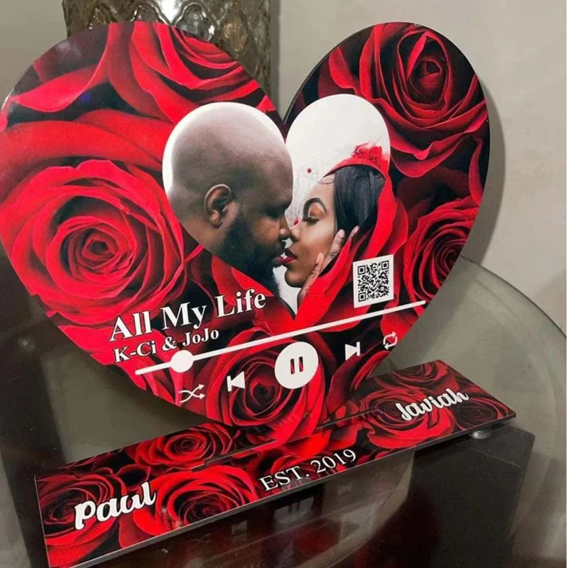 Molduras de Forma de Coração com Suporte Sublimação Blanks Presentes Personalizados do Dia dos Namorados 10 Conjuntos por Lote
