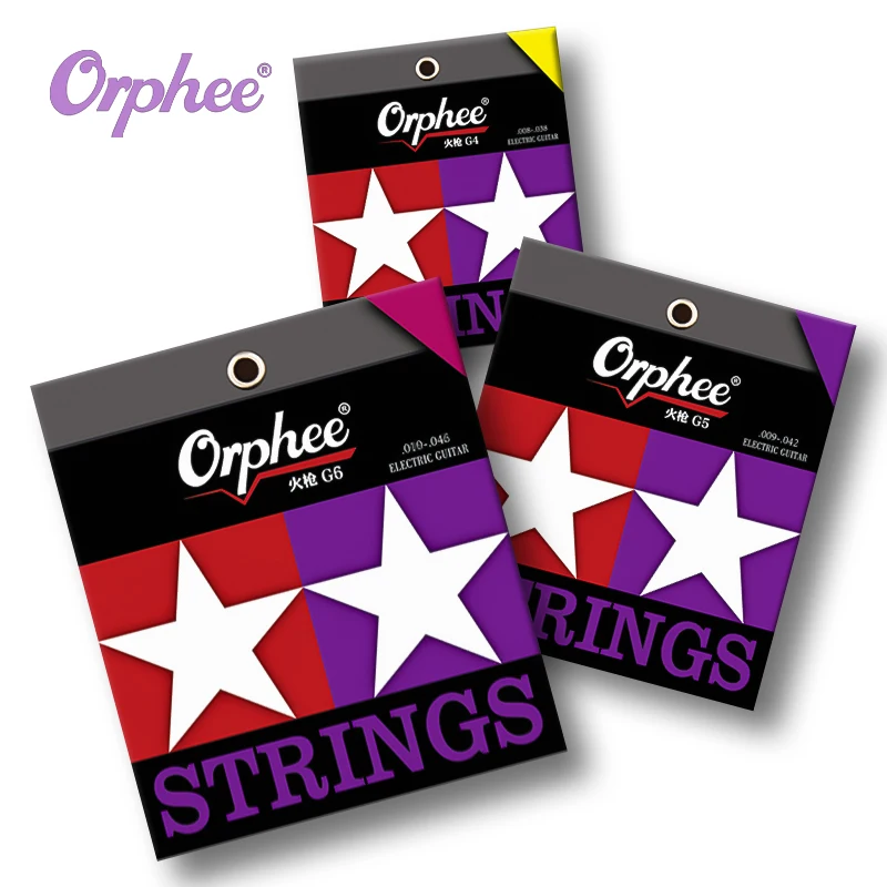 

Orphee струны для электрической гитары G серии 3 типа шестигранник стальной сердечник чистый никель обмотки нано-покрытие гитарные аксессуары