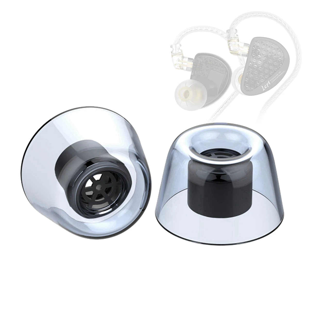 Latex Crystal Ear Tips for KZ ZAX AS16 PRO ZSX HIFI in-ear headphone Eartips ZSN ZST V90 AS10 C12 Tips Anti-Slip Noise Reduction