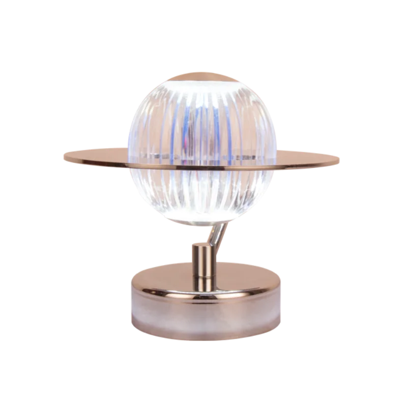 

Modern smart rechargeable 3D glass design table lamp and lanterns night light base