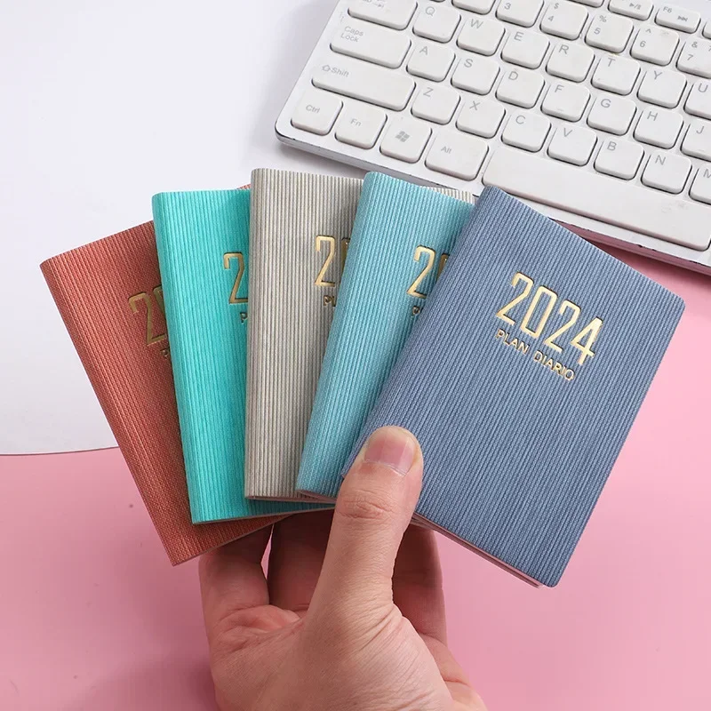 365 Giorni Planner Notebook Kawaii 2024 Diario Pocketbook Daily Weekly Planner Journal Notepad Schedule Agenda Organizer Office