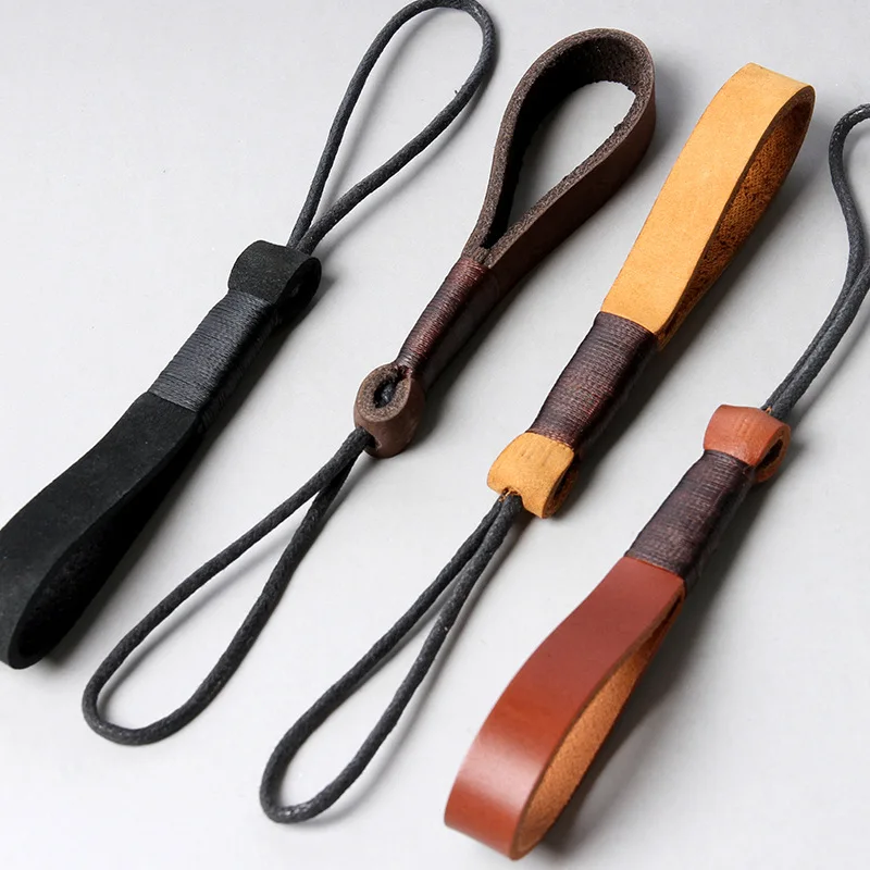 남성용 자동차 키체인, 심플한 카라비너 소가죽 키체인, 등반 후크 키체인 링 선물, 자동차 인테리어 키체인 파우치