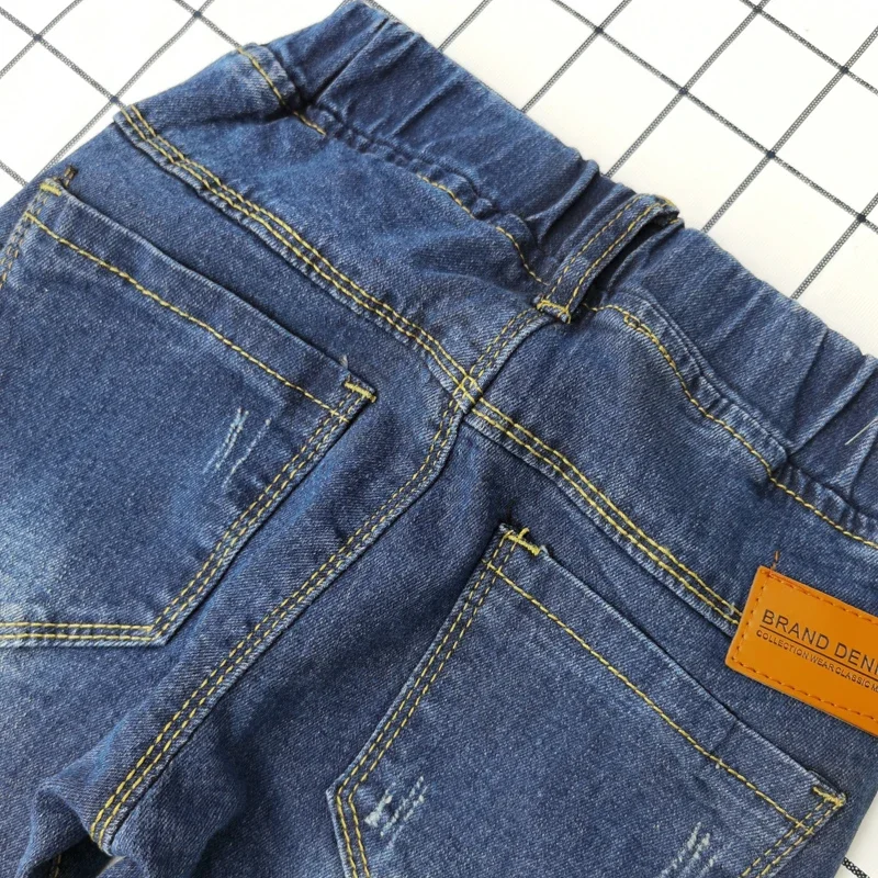 DIIMUU 4-11 lat dzieci Jeans spodnie odzież chłopiec Jeans dzieci spodnie dżinsowe wiosna jesień dziecko długie spodnie spodnie maluch spodnie