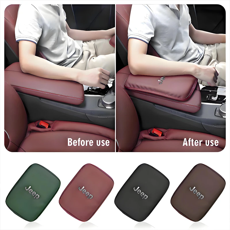 지프 자동차 팔걸이 커버 쿠션 팔걸이 박스 보호 패드 지프 랭글러 루비콘 레니게이드 컴패스 그랜드 체로키 패트리어트 JK용