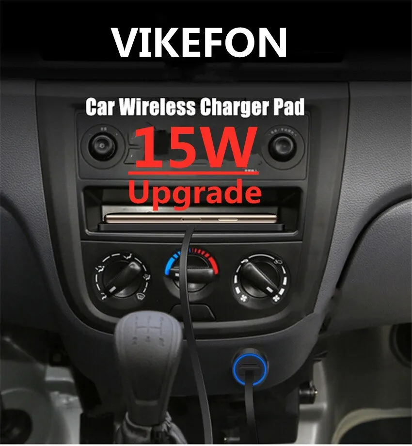 Carregador de carro almofada antiderrapante de silicone para iphone 15 14 13 12 samsung 15w carregadores de telefone sem fio do carro estação de carregamento rápido