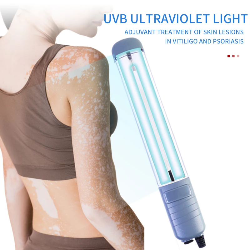 PAQIN Ultraviolet Phototherapy Lamp One-Button Switch 308nm Narrow-Spectrum Uvb Lamp For Skin Problems Of Vitiligo Psoriasis ce certificate kernel narrow band uvb phototherapy ultraviolet lamp lamps for psoriasis treatment