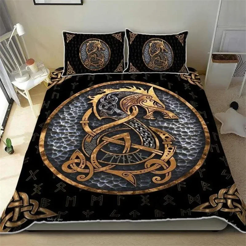 Red Dragon King Queen Duvet Cover Western Mythical Animals Bedding Set for Kids Teens Adults Magical Creature 2/3pcs Quilt Cover