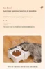 Smart Cat Bowl, Neck Protection, Ceramic Stainless Steel with Lid  Cat Food Bowl, Infrared Sensor Auto Open Cover Smart Feeder 3