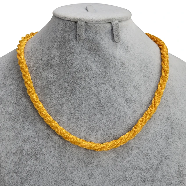 Anniyo Gold Color African Chain Necklaces for Women Ethiopian Jewelry #335006 6