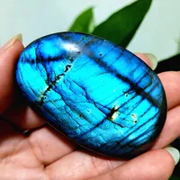 Pierre de Labradorite naturelle, pierres de palmier en cristal, jouet de guérison, cristaux Feng Shui, décoration de la maison 3