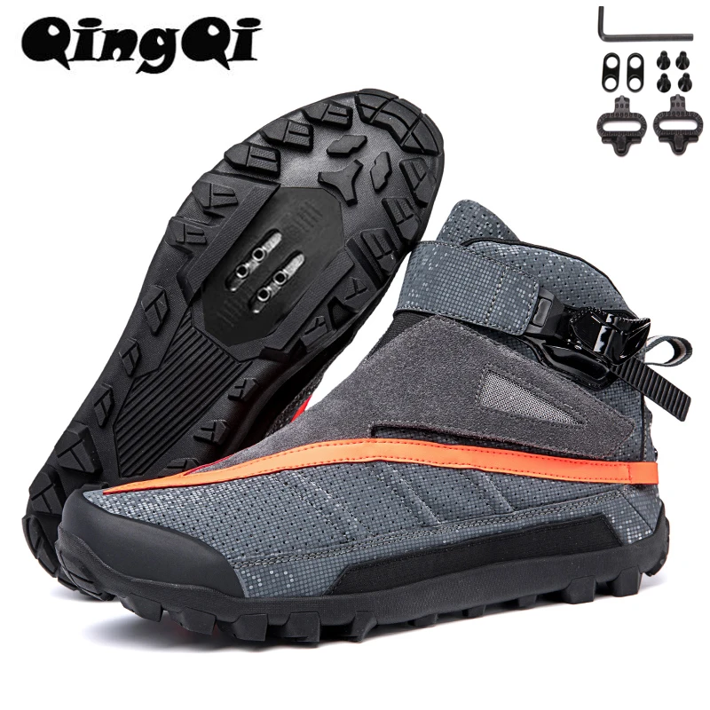 

QQ-JCS686 High-cut Motorcycle Shoes Mens MTB Cycling Shoes Tenis Masculino Outdoor Hiking Boots Road Bicycle Sneaker Size39-50