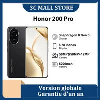 Global Version Honor 200 Pro 5G SmartPhone Snapdragon 8 Gen 3 6.78″ 120Hz Screen 5200mAh Battery 100W Fast Charge Cell Phone NFC