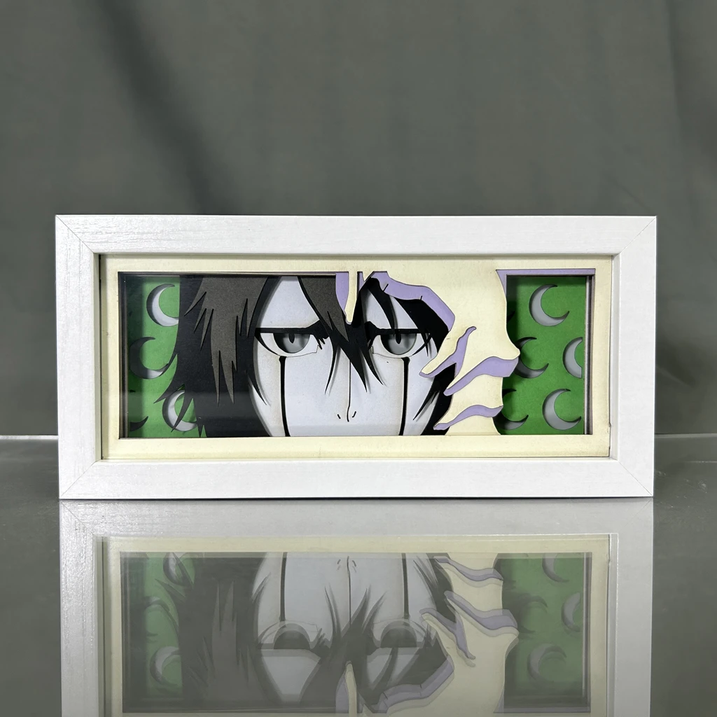 Paper Cut Anime Light Box Bleach Ulquiorra Cifer for Bedroom Decor Kids Birthday Gift Manga Table Lamps Ichigo Kurosaki Lightbox 3