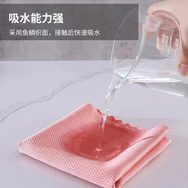 5/10 db Mikroszálas Üvegtisztító Kendő Rongy Szöszmentes A Windows Car Kitchen Tükör Számára - Image 3