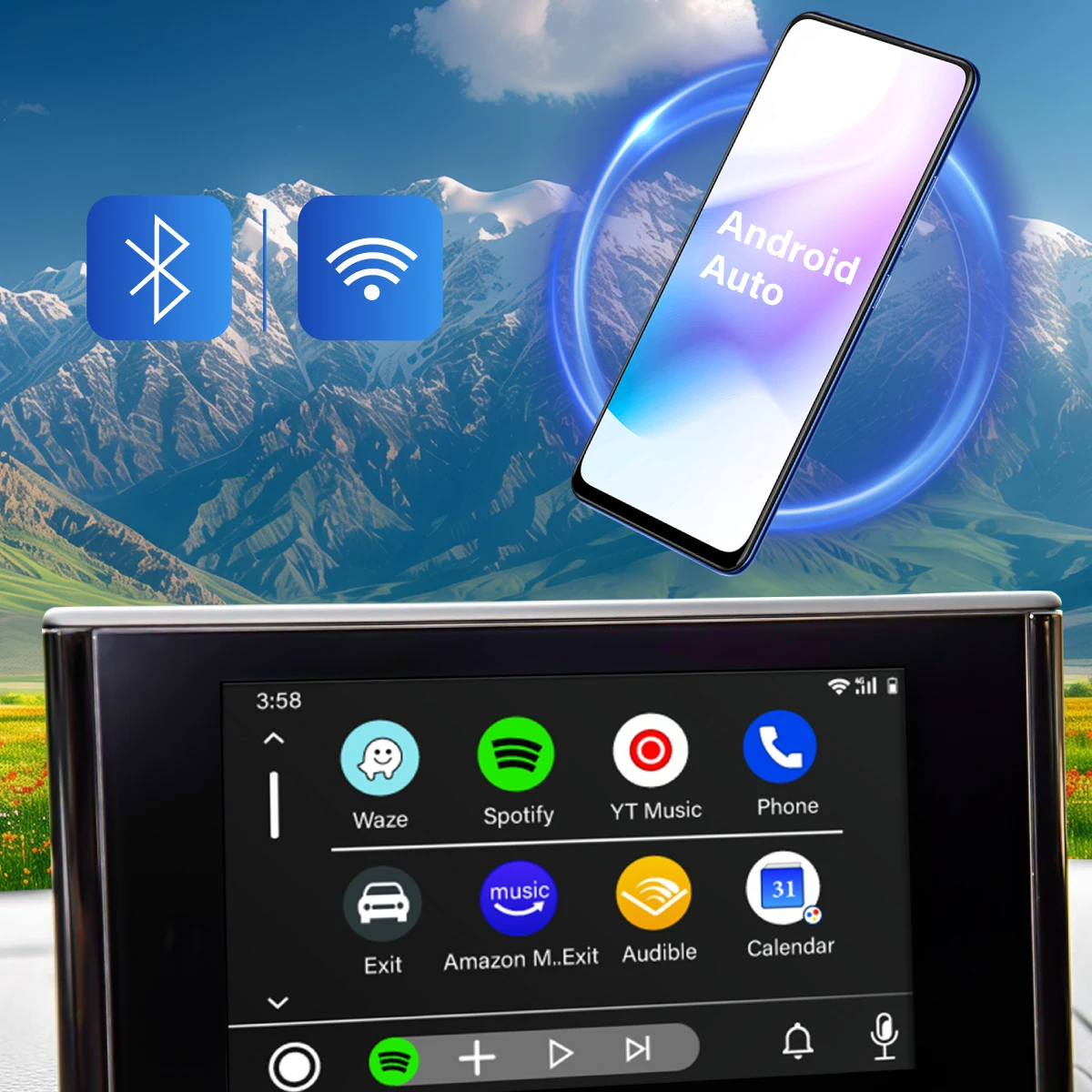 Sinairyu Wireless Apple CarPlay For Audi A1 A3 A4 A5 A6 A7 A8 Q2 Q3 Q5 Q7 S4 S5 MMI Car Play Android Auto Mirror Reverse Camera wireless carplay adapter,wireless carplay,smart carplay box