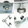 Heavy-duty Pulley Angle Iron Suspension Pulley Support Cable Pulley Circular For Industrial Machines Rail Wire Rope 1pc 4