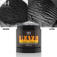 100g Waves Control Pomade Set 360 Wavy Hair Oil With Brush Natural Silky Shine Style Sport Waves Cream For African Black Men 2