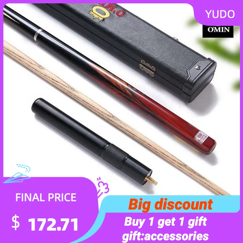 O'min Bloodlord 3/4 Snooker Cues 10mm Tip With Snooker Cue Case Set