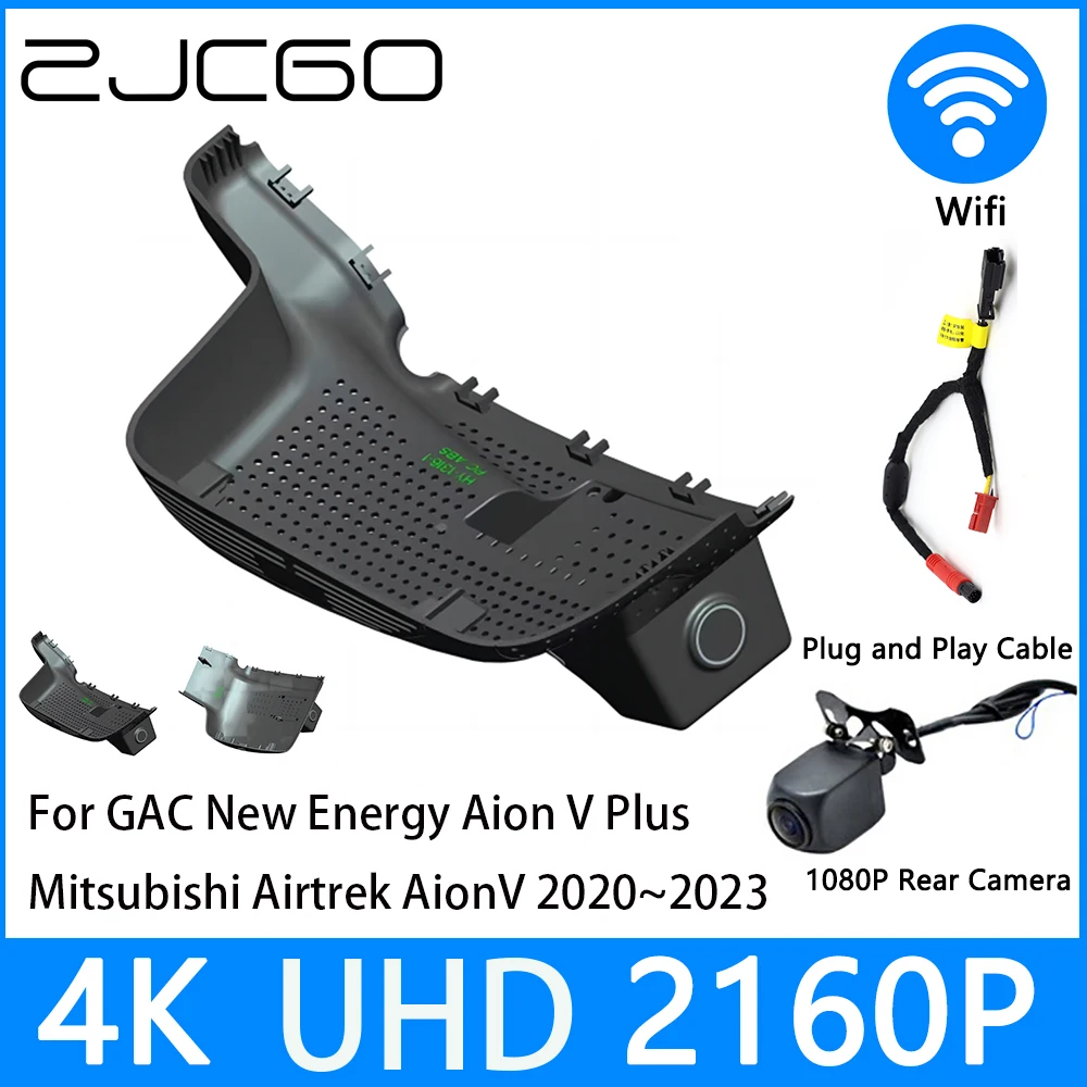 

ZJCGO Dash Cam 4K UHD 2160P Car Video Recorder DVR Night Vision for GAC New Energy Aion V Plus Mitsubishi Airtrek 2020~2023