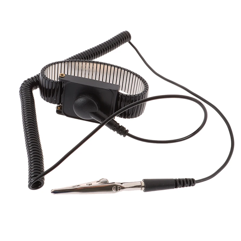1pc Anti Static Work Wrist Strap ESD Adjustable Discharge Belt Ground Metal Bracelet