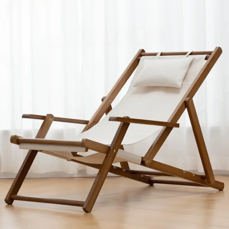 

Складное кресло QF50TY с откидывающейся спинкой, деревянное кресло-шезлонг для дома и балкона, релаксация, уличная мебель с откидывающейся спинкой