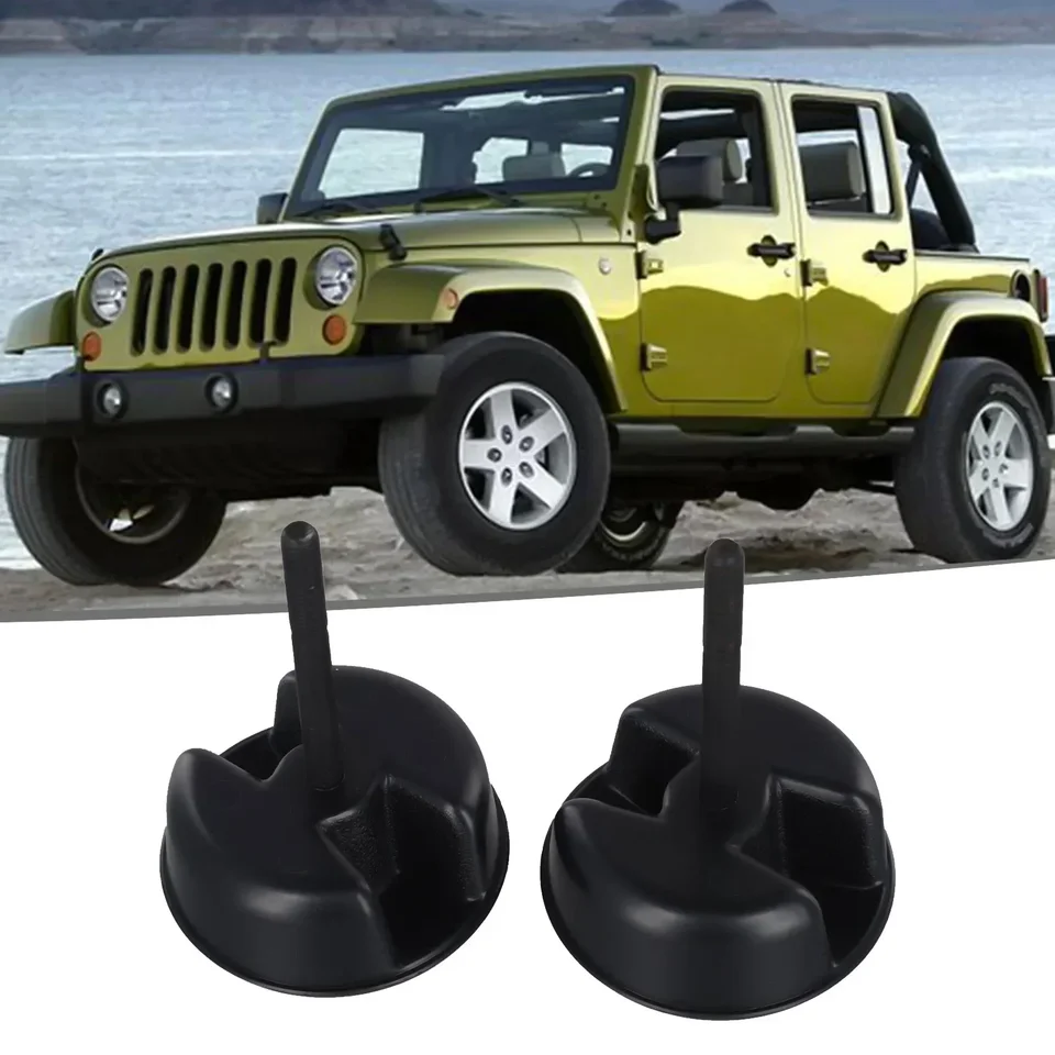 MOEBULB Manopola a vite di montaggio per pannello rigido superiore Hardtop, 2 pezzi, compatibile con Jeep Wrangler JK 2dr e Unlimited 4dr 2007-2019
