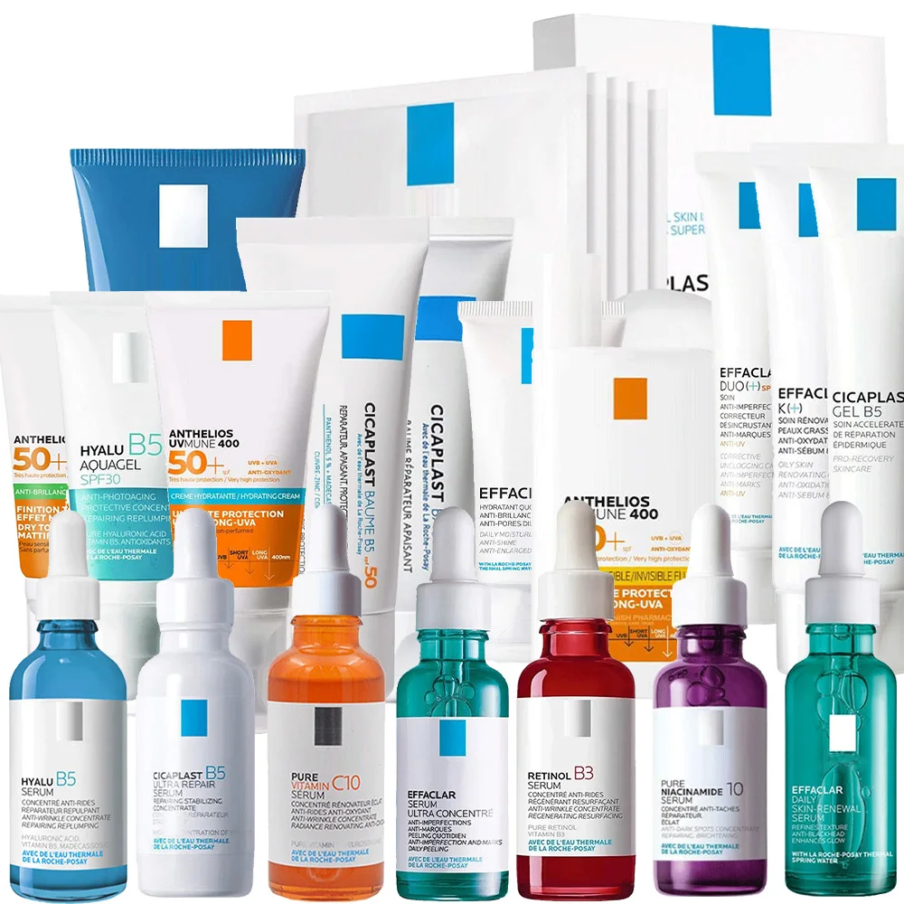 

Original Anthelios Sunscreen/Cicaplast B5 Cream/Facial Serum/Mask/Effaclar Duo+/Cleanser Anti-aging Nourishing Skin Care Set