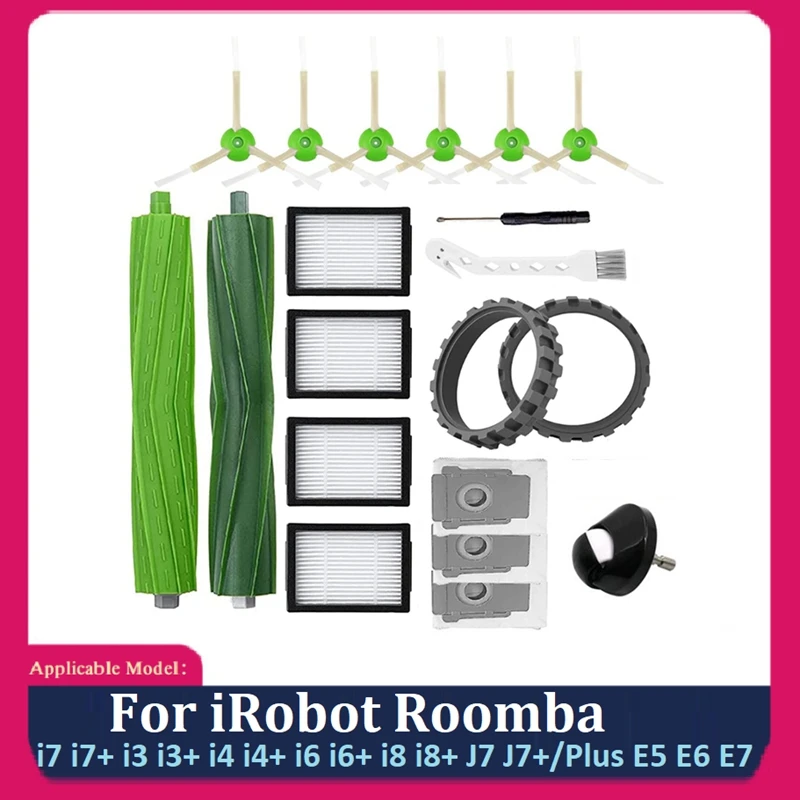 

Robotic Vacuum Cleaner Brush Spare Parts Accessories For Irobot Roomba I7 I7+ I3 I3+ I4 I4+ I6 I6+ I8 I8+ J7 J7+/Plus E5 E6 E7