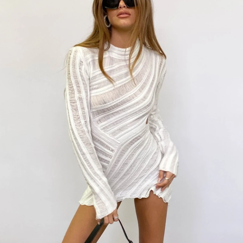 ESTER HOLLOW OUT MINI DRESS