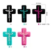 10Pcs Hot Sale Food grade Cross Silicone Focal Beads Jewelry  Baby Molar Toy For Pen Making  Bracelets Handmade Accessories 6