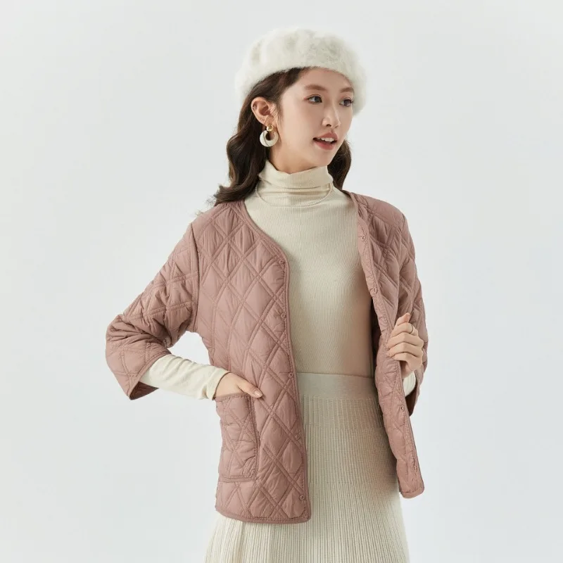 Women Lightweight  Cropped Short Sleeved Cotton Inner Lining Women's Home Cotton Jacket Cotton Jacket with Added Cotton Clothing