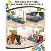 Modular Children's Play Sofa, Boys and Girls Convertible Foam Sofa, Multi-Purpose Foam Castle Building Set (Space Gray) 5