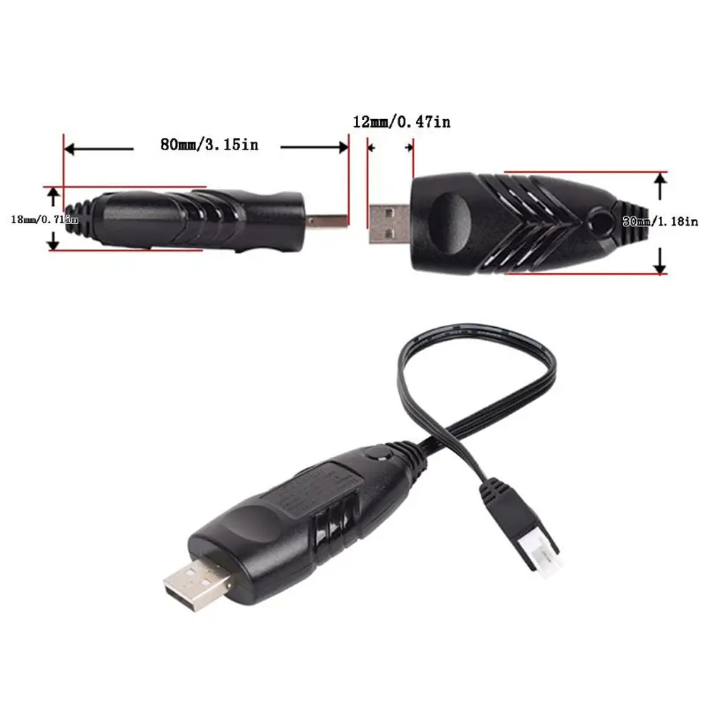 Chargeur Batterie Drone 7.4V 2000mA/1000mA/500mA USB
