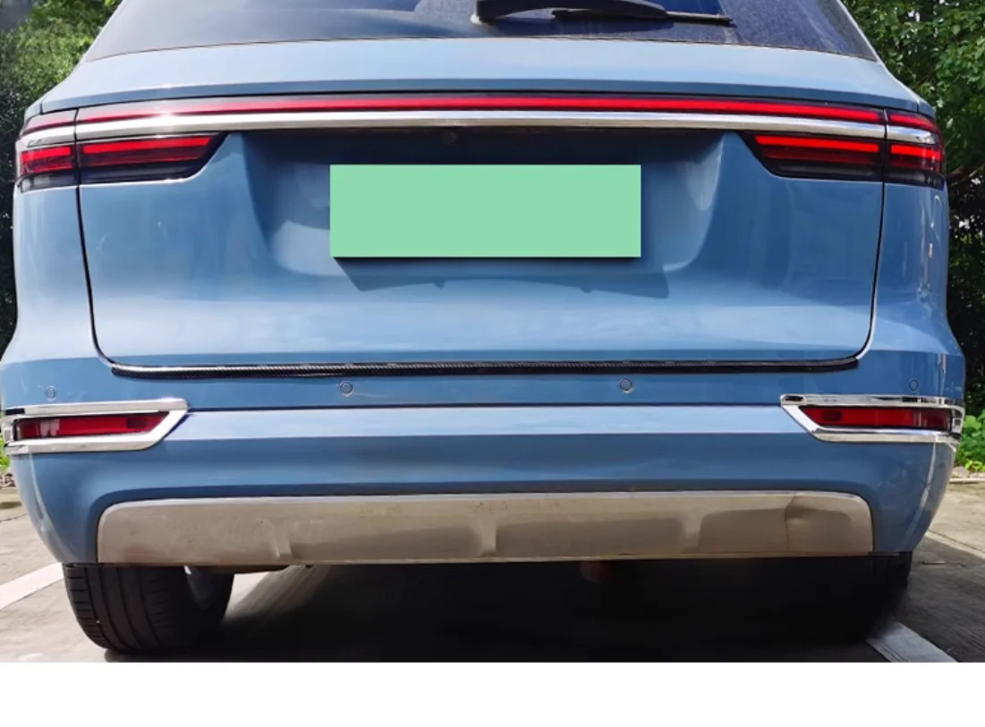 Suitable for 2020-2021 Li ONE rear fog lamp cover decorative frame rear wiper decorative strip ABS car accessories