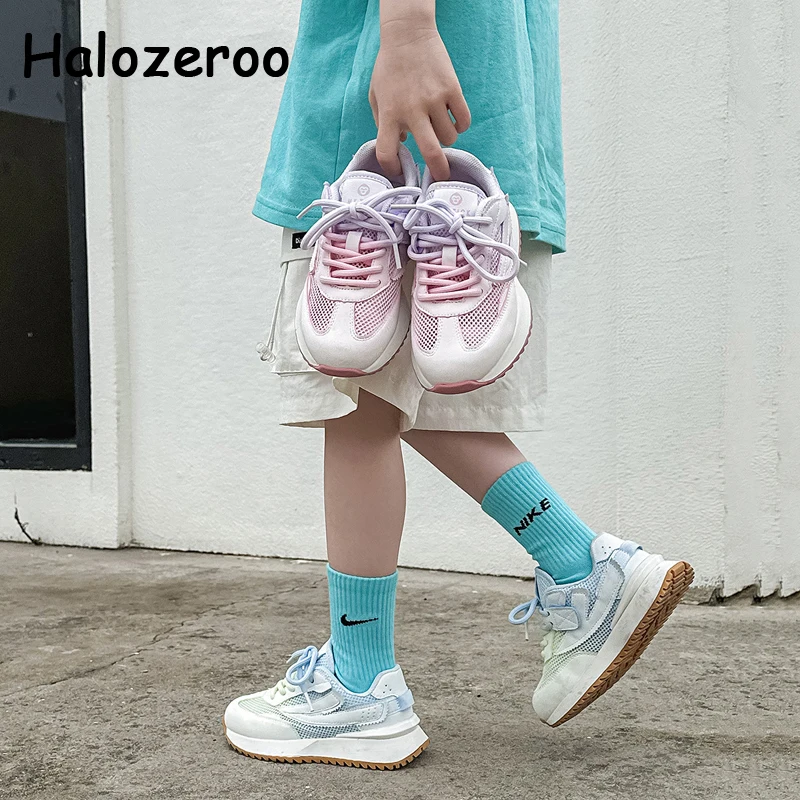 

Kids Sport Sneakers Baby Girls Slip On Running Shoes Children Brand Chunky Sneakers Boys Black Casual Sneakers Trainers Spring