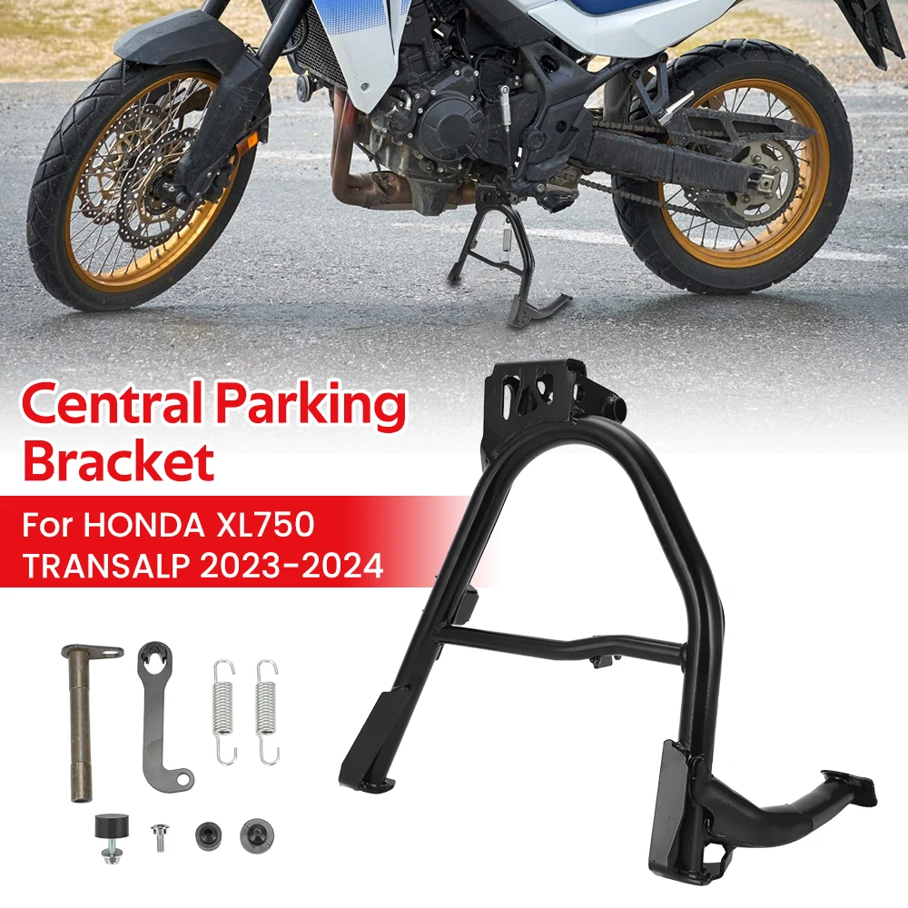 모터사이클 액세서리 TRANSALP 750 센터 스탠드 주차 스탠드 중앙 견고한 프레임 스틸 랙 HONDA XL750 TRANSALP 2023-2024용