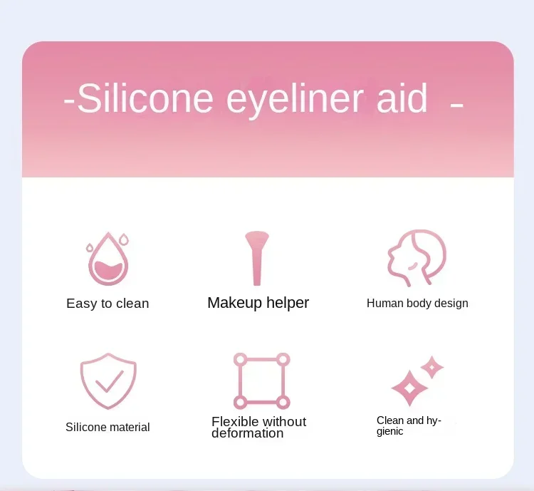 2pcs 3 In 1 Eyelash, Eyeshadow, Eyeliner Applicator Guide Tool for Makeup,Mask Applicator Reusable Eye Stencils Makeup Aid Tool,