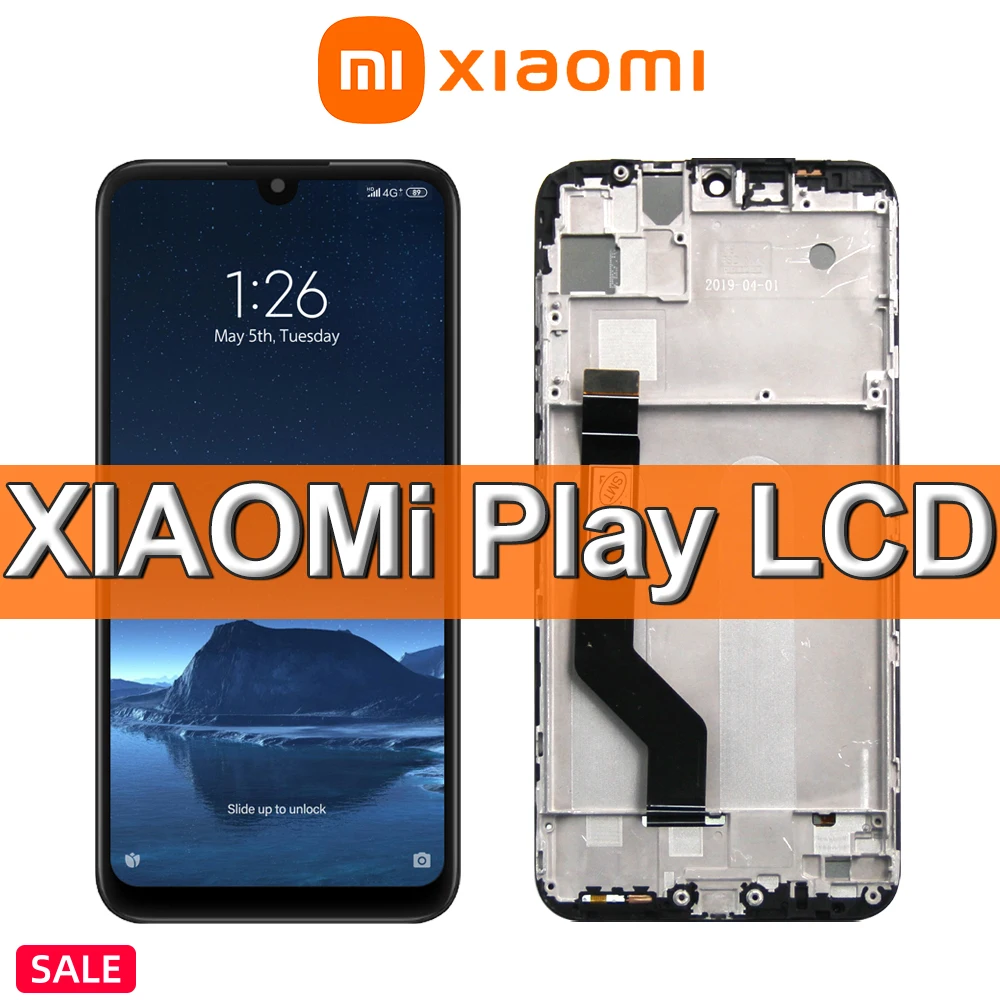 

Original For 5.84"Xiaomi Mi Play LCD Display With Frame TouchScreen DigitizerAssembly For Xiaomi Play LCD Repair Parts Best