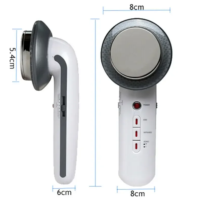 EMS Ultrasonic Red Near Infrared Light Therapy for Pain Relief, Body Slimming, Skin Care Beauty Device, 3 in 1