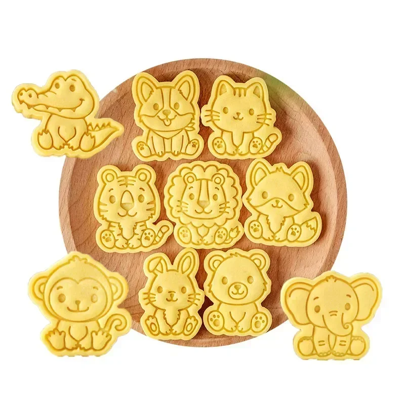 Cartoon Animal Cookie Mold Fondant Biscuit Cutters Lion Shaped Pastry Baking Tools Birthday Party Supplies cookie cutter,baking mold,cookie mould,cookie printing mold,fondant cutter