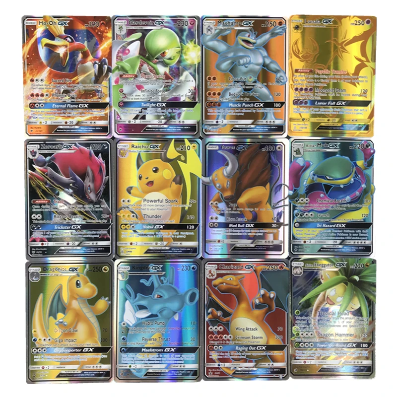 Cartas Pokemon Mega Ex Cards  Pokemon Trading Card Game Gx