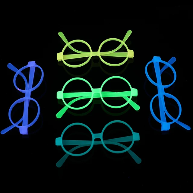 5 Pezzi Occhiali LED Per Feste - Multicolore, 3 Modalit&agrave; Luci, Batteria Inclusa, Per Halloween E Compleanni