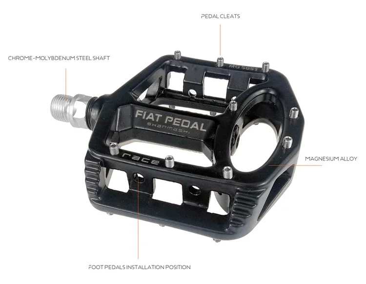 Composants Vélo Performance Pédales Vélo Titane Ultralégères - 9/16 Pour VTT, Route Et Brompton Pédales Légères VTT