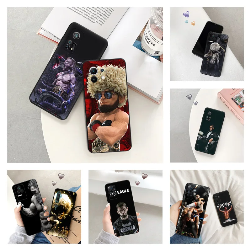 Custodie Morbide In Silicone Per Redmi Note 10 10S 11 11S 12S 9 9S 9T 8 8T 7 Pro 4G Note12 Khabib Nurmagomedov Boxing Fundas