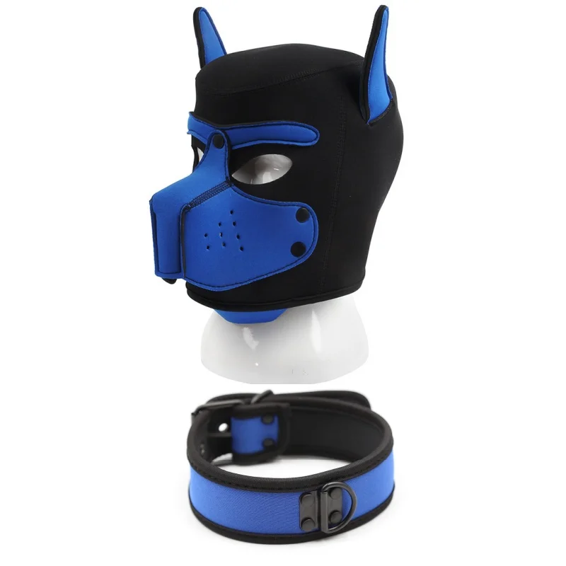 Maschera Per Cani In Neoprene | Taglia L O XL | Con Muso Rimovibile | Per Halloween E Party In Costume | Tessuto Morbido E Elastico