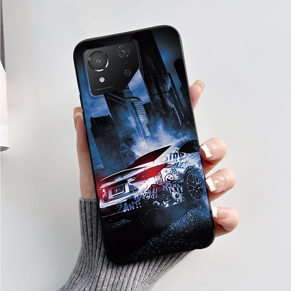 Fashion Marble Shockproof Black Silicone Soft TPU Phone Case