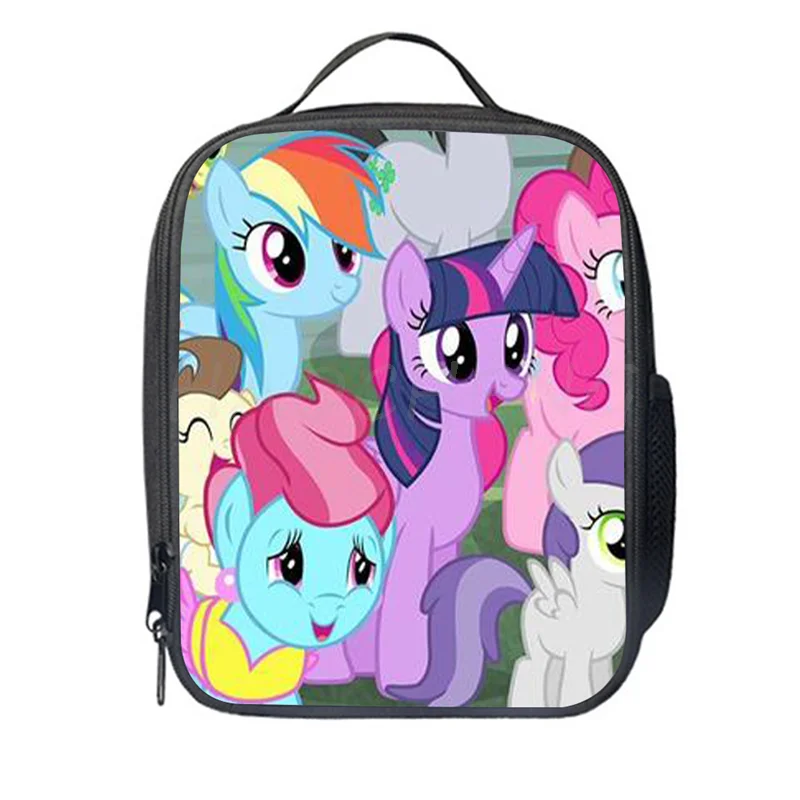 My Little Baby Girl Pony Cooler Lunch Bag Cartoon Girls Portable Thermal  Food Picnic Bags for School Kids Boys Box Shoulder Bag| | - AliExpress