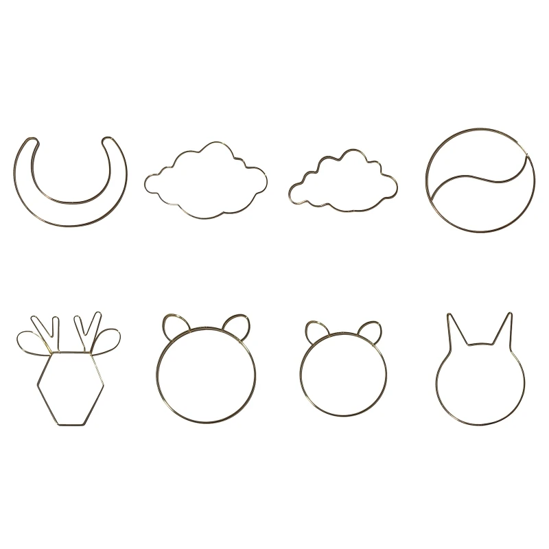 Dream Catcher Metal Hoops Irregular Cloud Animal Shape DIY Macrame Iron Ring 2