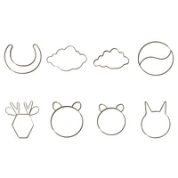 Dream Catcher Metal Hoops Irregular Cloud Animal Shape DIY Macrame Iron Ring 2