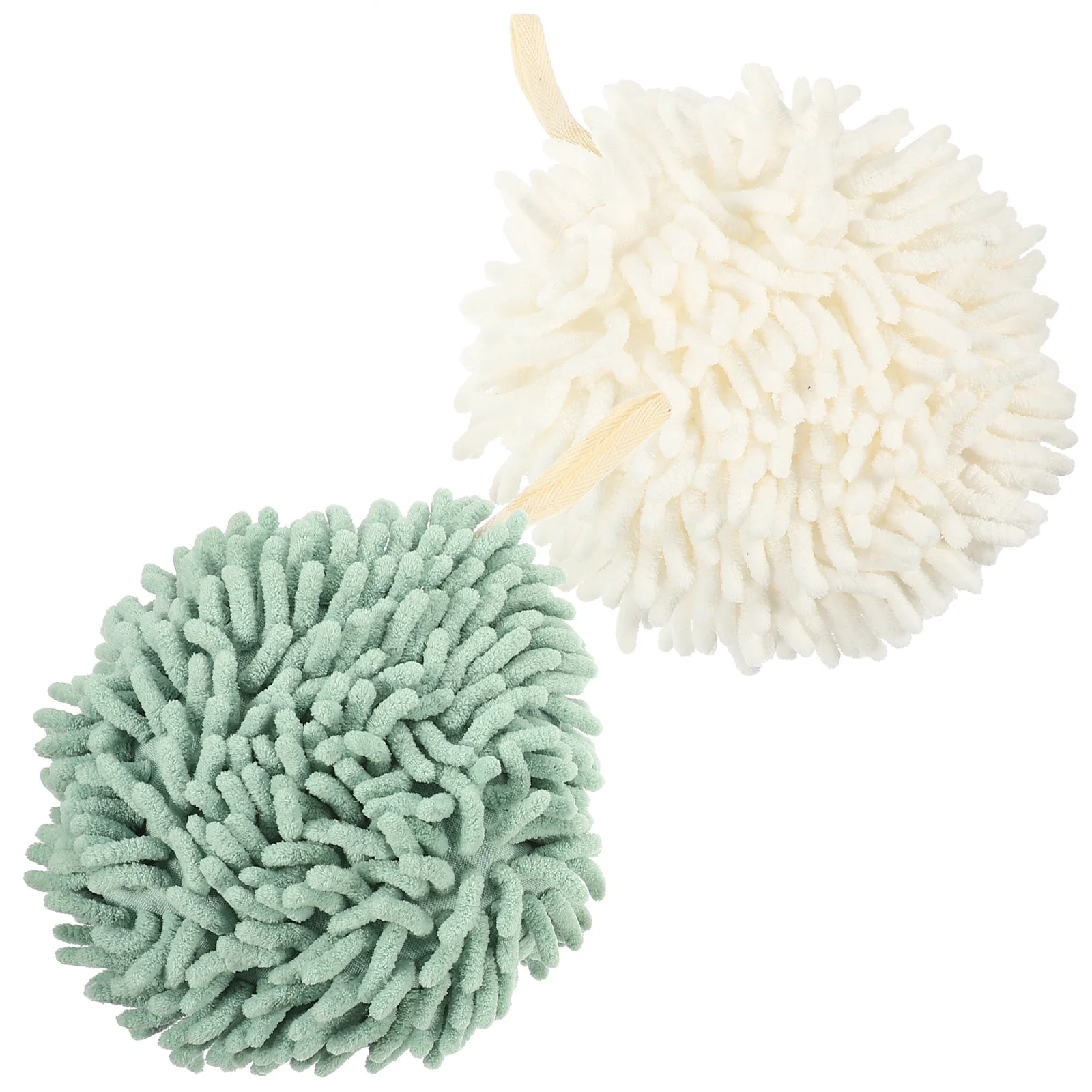 

2 Pcs Hand Towel Bathroom Drying Absorb Water Kitchen Towels Hanging Absorption